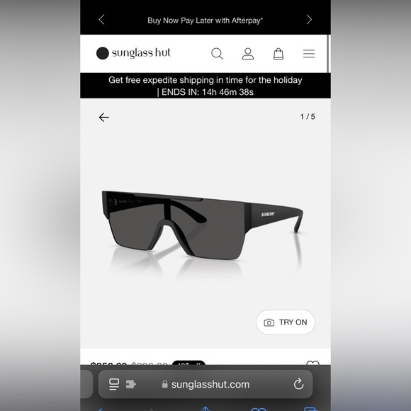 Burberry sunglasses matte black - Picture 2 of 9